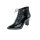 Patent leather booties, black