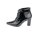 Patent leather booties, black