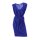 Dress with ruchings, royal blue