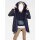 2-in-1-Parka m. Webpelz+Weste, graublau
