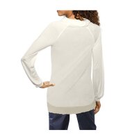 Designer-Spitzen-Jerseyshirt, ecru