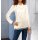 Designer-Spitzen-Jerseyshirt, ecru