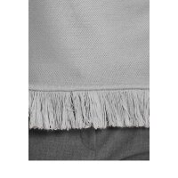 Fransenpullover, grau-melange