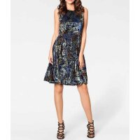 Designer-Ausbrennerkleid, bunt