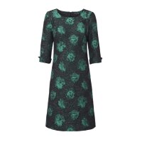 Jacquard dress, black-green