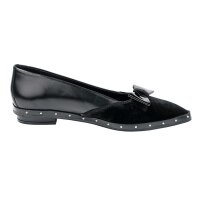 Flat, black