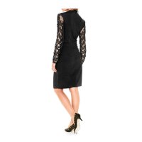 Kleid m. Spitze, schwarz
