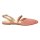 Sling ballerina shoe with strass, rosé
