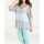 Designer-Batikbluse m. Spitze, bunt