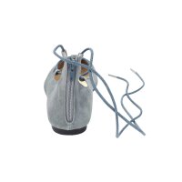 Velour ballerina shoe, grey blue