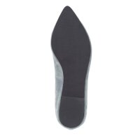 Velour ballerina shoe, grey blue