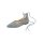Velour ballerina shoe, grey blue