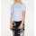 Designer-Pullover m. Chiffon, hellblau
