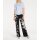 Designer-Pullover m. Chiffon, hellblau