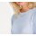 Designer-Pullover m. Chiffon, hellblau
