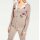 Cardigan with patches, taupe-ecru