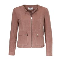 Leather jacket, rosewood
