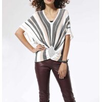 Sweatshirt, beige-grey-white