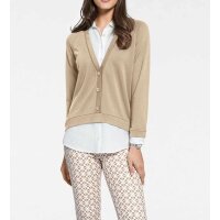 Designer-2-in-1-Blusenshirt, sand-weiß