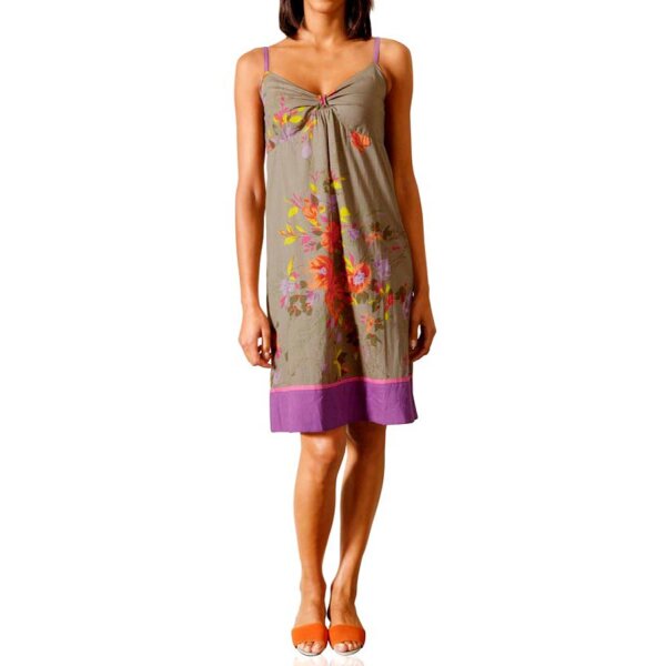 Designer-Druckkleid, bunt