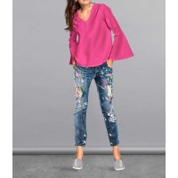 Designer-Bluse, pink