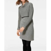 2-in-1-Strickkleid, grau