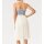 Cocktail dress, cream white - silver