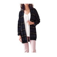 Cardigan, blue-grey-black