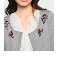 Cardigan with strass, grey
