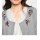 Cardigan with strass, grey