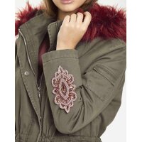 Parka m. Webpelz-Futter, oliv
