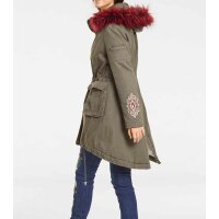Parka m. Webpelz-Futter, oliv