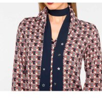 Blouse with two scarfs, multicolour