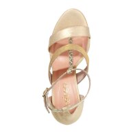 Sandalette, beige-metallic