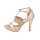 Sandalette, beige-metallic