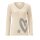 Sweter dzianinowy z cekinami, naturalny