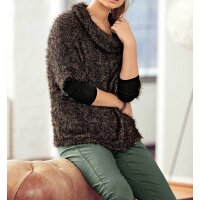 Turtleneck sweatshirt, bronze coloured