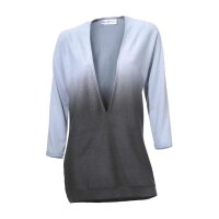 Designer-Pullover, blau-grau