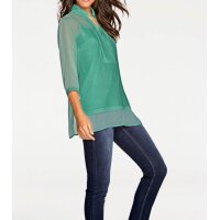 Designer-Bluse mit Top, grün