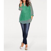 Designer-Bluse mit Top, grün