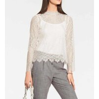 Lace shirt and top, offwhite
