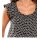Print blouse, black-beige