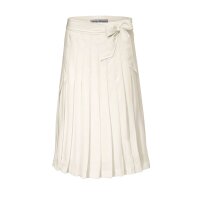 Pleat skirt, ecru