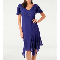 Cocktail dress with beads, blue