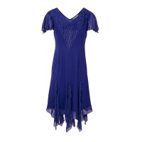 Cocktail dress with beads, blue
