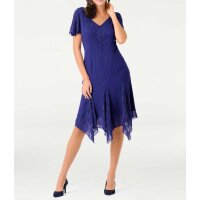 Cocktail dress with beads, blue