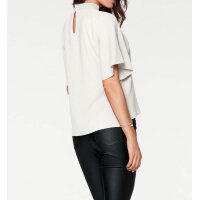 Blouse with cut-out, offwhite