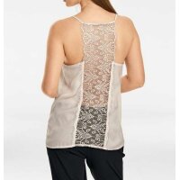 Lingerie top with lace, sand