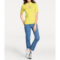 Sweatshirt with cashmere, yellow