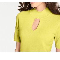 Sweatshirt with cashmere, yellow